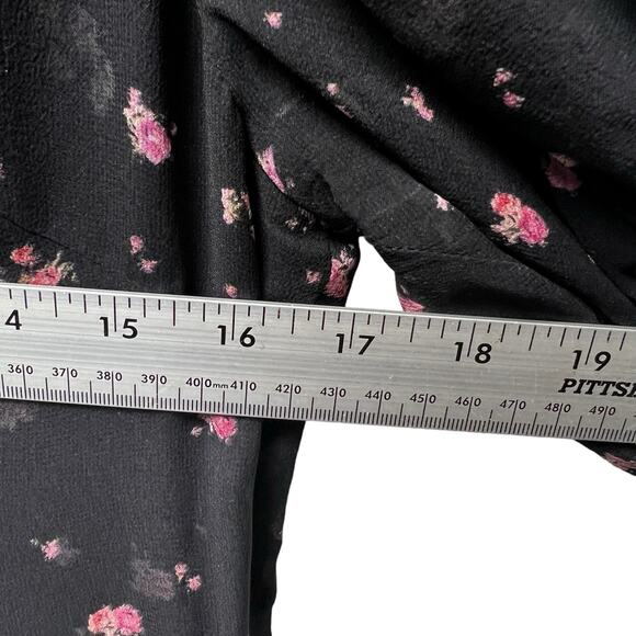 LoveShackFancy Cora Dress in Floral Black Women’s Size Small - Picture 11 of 12
